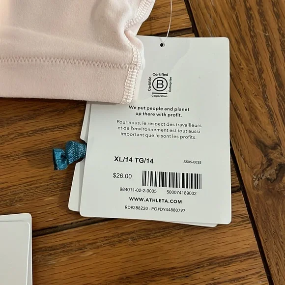 NWT Athleta Girl Bundle of two Fair & Square Bras size XL/14. - Picture 6 of 6